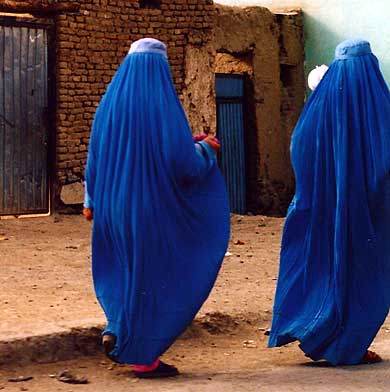 In post-Taliban Afghanistan many women continue to wear the burqa.