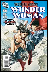 Wonder Woman comic book cover illustration