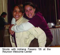 Nicole Savage '09 and Adriana Fasano '06
