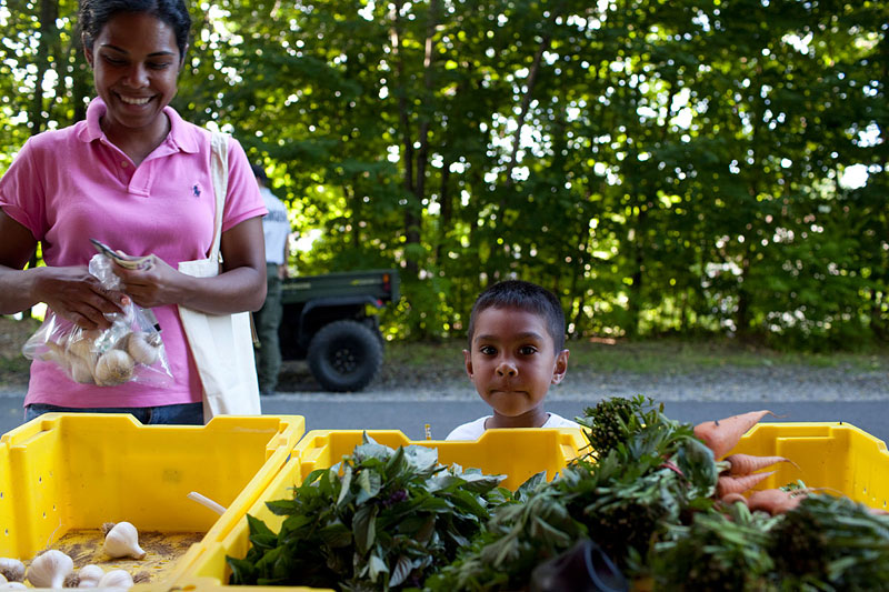 Twice a week, Latzer sells her produce at the Poughkeepsie Farmer’s Market located on the Walkway over the Hudson, a state park.