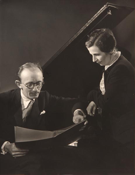Lucille with her husband, the noted pianist Clifford Curzon.