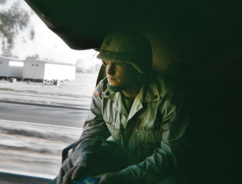 David Carrell '16 during a tour in Iraq.