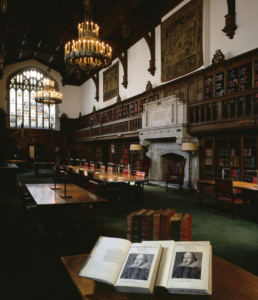 The reading room at the Folger Library