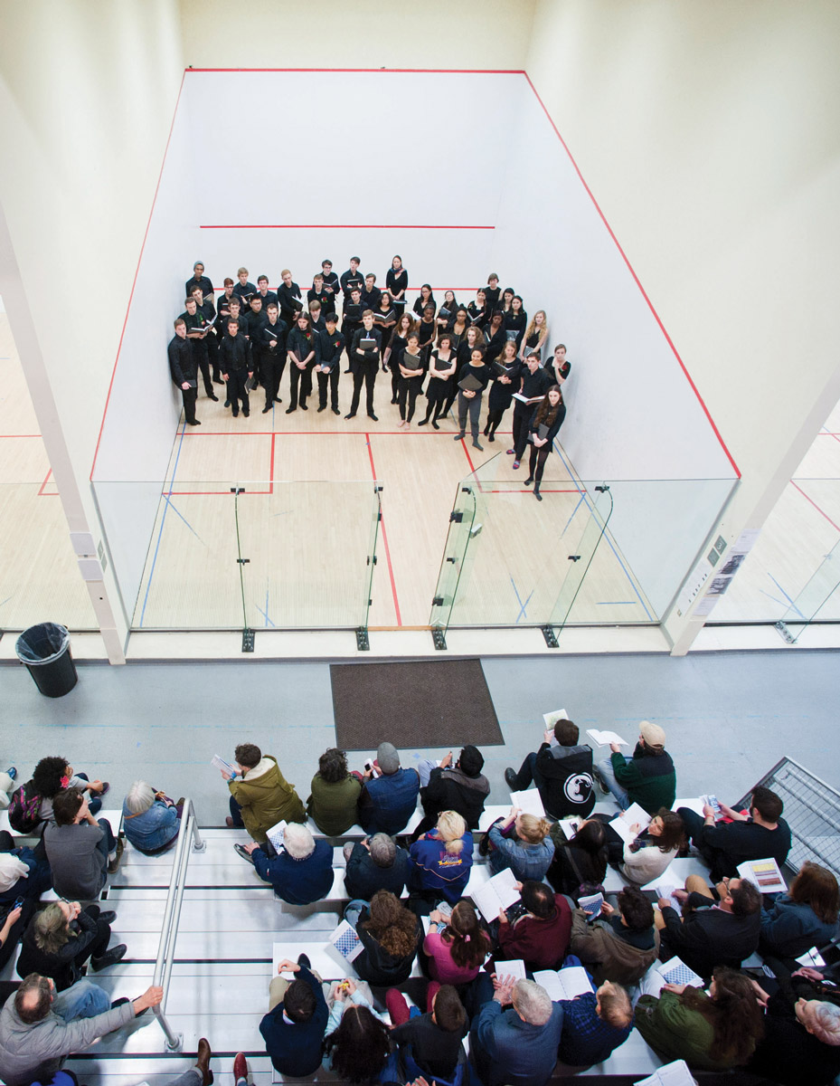 The Kenyon squash courts