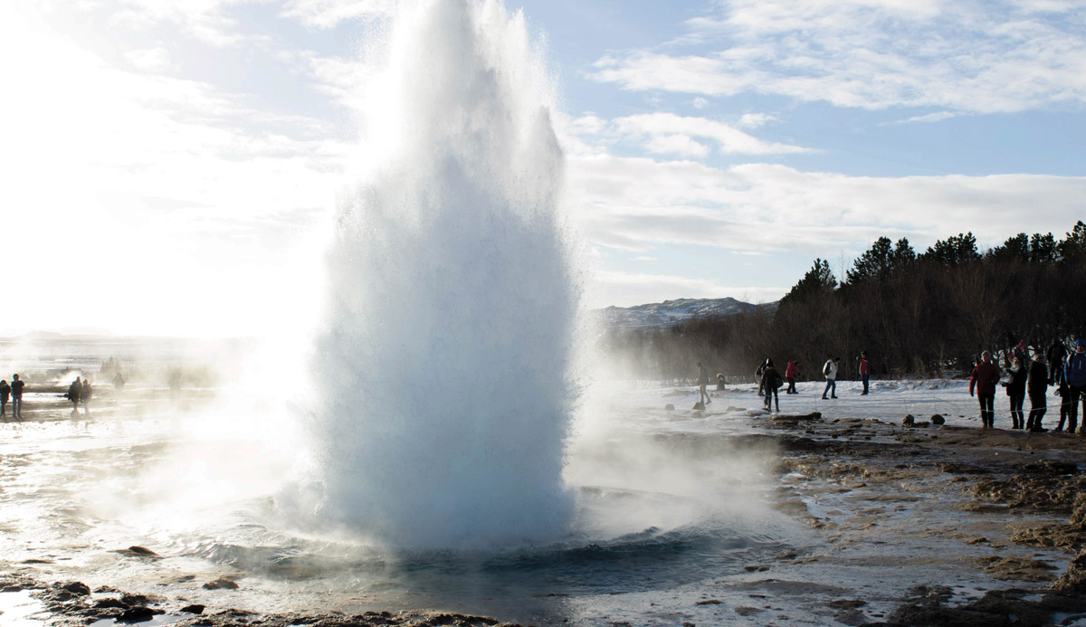 One of Iceland's many geysers. 